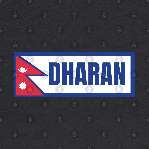 Dharan City with Nepal Flag by aybe7elf